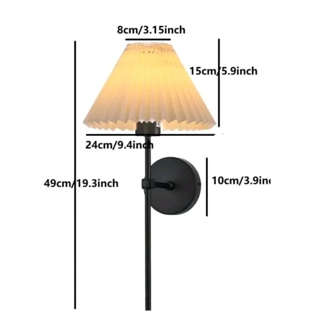 Battery Operated Wall Sconce, Black Rechargeable Battery Open Box Tested.